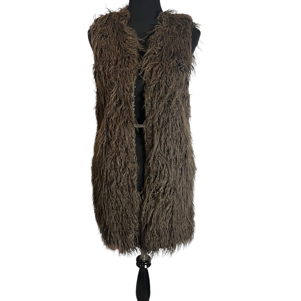 Size M/L boho vest faux fur